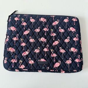 Vera Bradley Flamingo Laptop/ Tablet Case in Navy Blue Pink